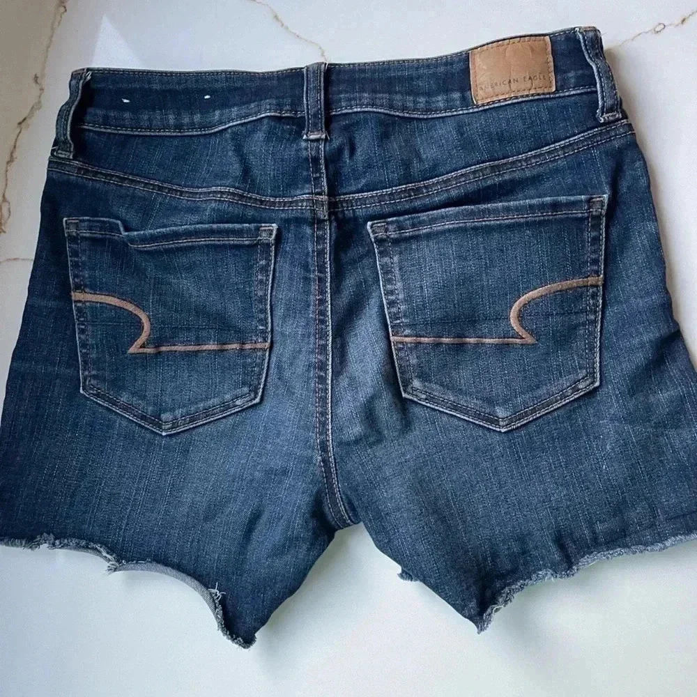 American Eagle Denim shorts Next  level stretch size 4 - Picture 2 of 4